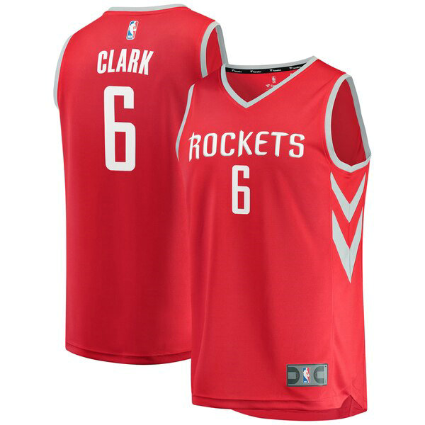 Maillot Houston Rockets Homme Gary Clark 6 Icon Edition Rouge